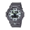 REloj G-Shock esfera redonda blanca y brazalete de caucho gris