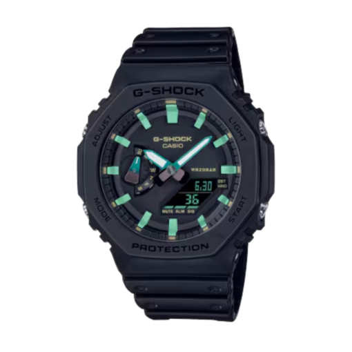 Reloj Casio G-Shock esfera negra con brazalete de caucho negro