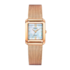 Reloj Citizen mujer esfera rectangular con carcasa y brazalete oro rosa